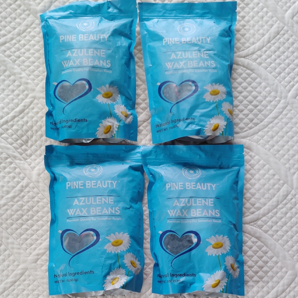 Azulene Wax Beans Bundle Of 4 - 1 Lb Bags - NWT
